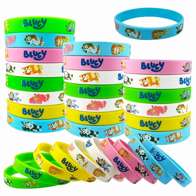 Bluey Rubber Bracelets - 12 Pieces Pack