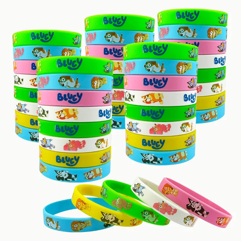 Bluey Rubber Bracelets - 12 Pieces Pack