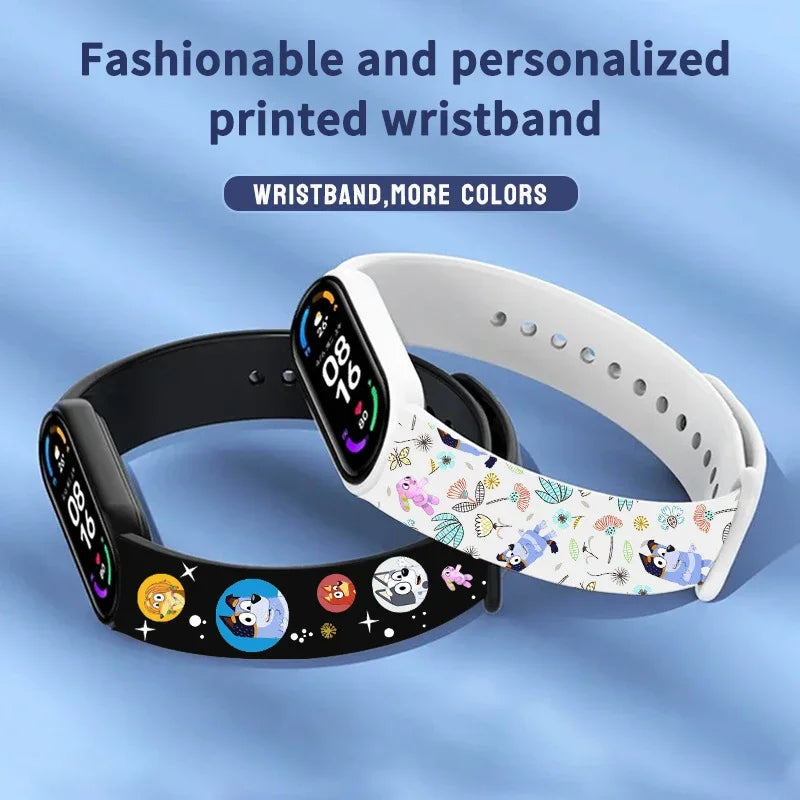 Bluey Bingo Family Printed Cartoon Electronic Watch Cool Colorful Waterproof Anime Toy Watch Wrist Strap Kids Birthday Gift