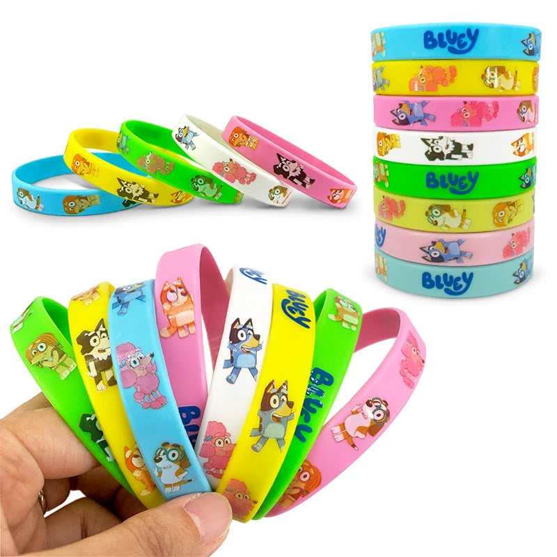 Bluey Rubber Bracelets - 12 Pieces Pack