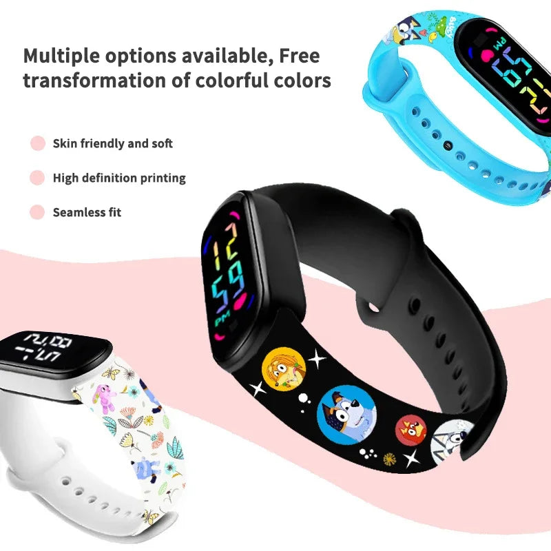 Bluey-Themed Colorful Smart Watch Kids