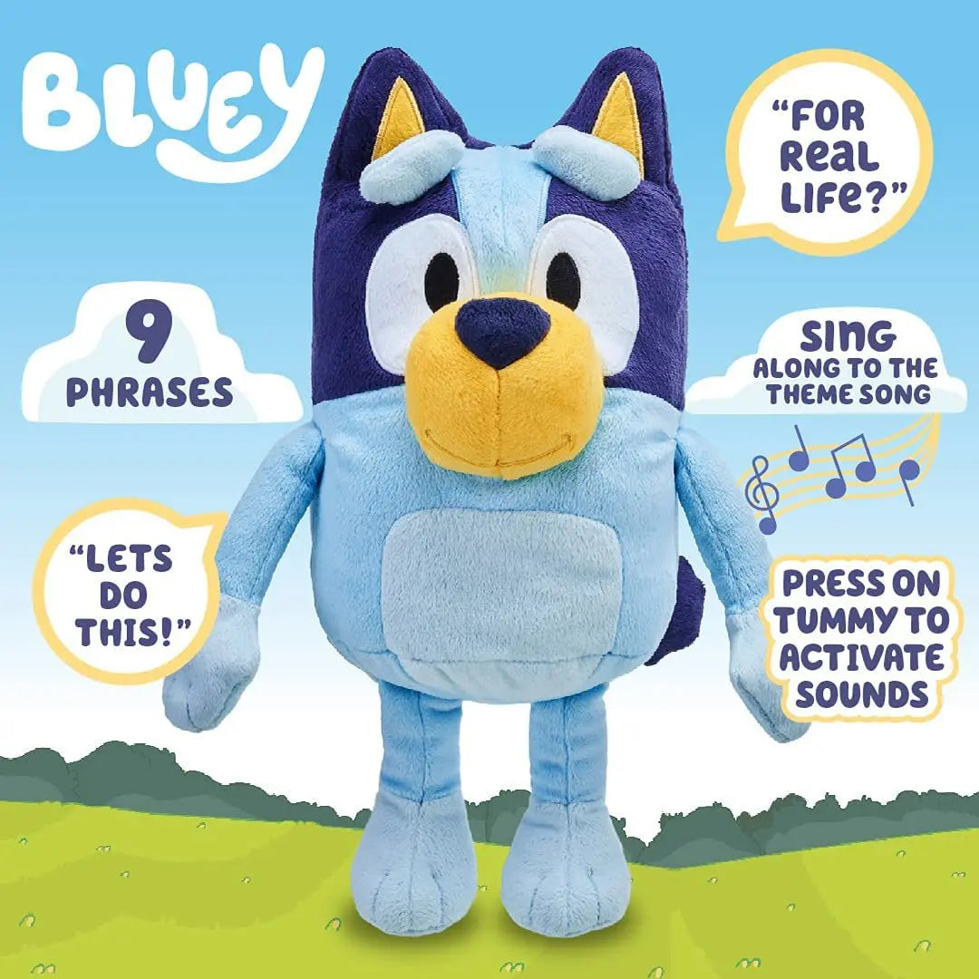 Bingo Beach Day Plush – Summer Fun in the Sun (Features 9 Iconic Phrases)