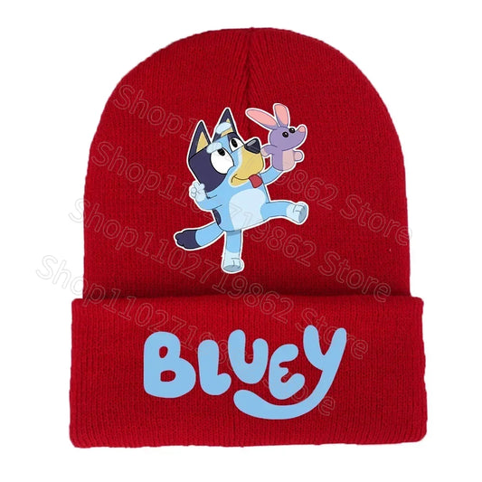 Red Bluey & Bingo Beanie