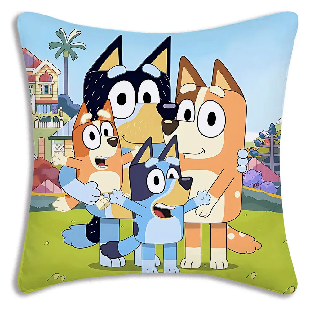 Bluey Heeler Family Cushion